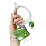 Silicone Protective Case for Apple Power Adapter Charger - Dinosaur