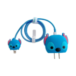 Silicone Protective Case for Apple Power Adapter Charger - Blue Lion