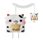 Silicone Protective Case for Apple Power Adapter Charger - Boba Tea