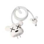 Silicone Protective Case for Apple Power Adapter Charger - White Bear