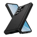 Hiya Shockproof Case for Samsung Galaxy - Dual-Layer Anti-Drop Protective Shell - Black