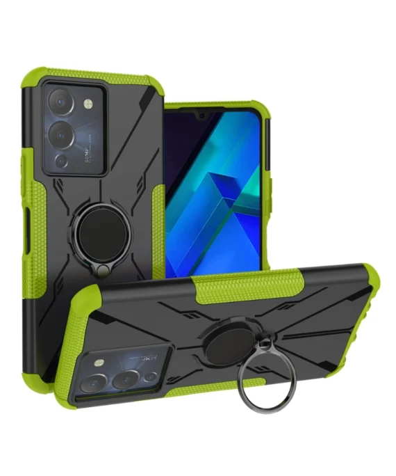 Dual Layer Protective Case Ring Holder Kickstand