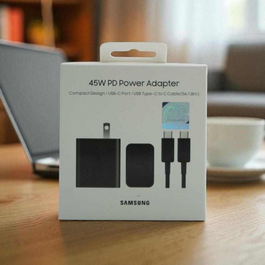 Samsung 45W Power Adapter with USB-C Cable Included, Super Fast Charging
