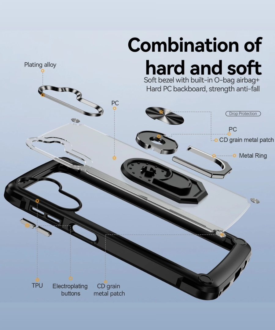 Transparent Back Phone Case with Ring Stand - Image 4