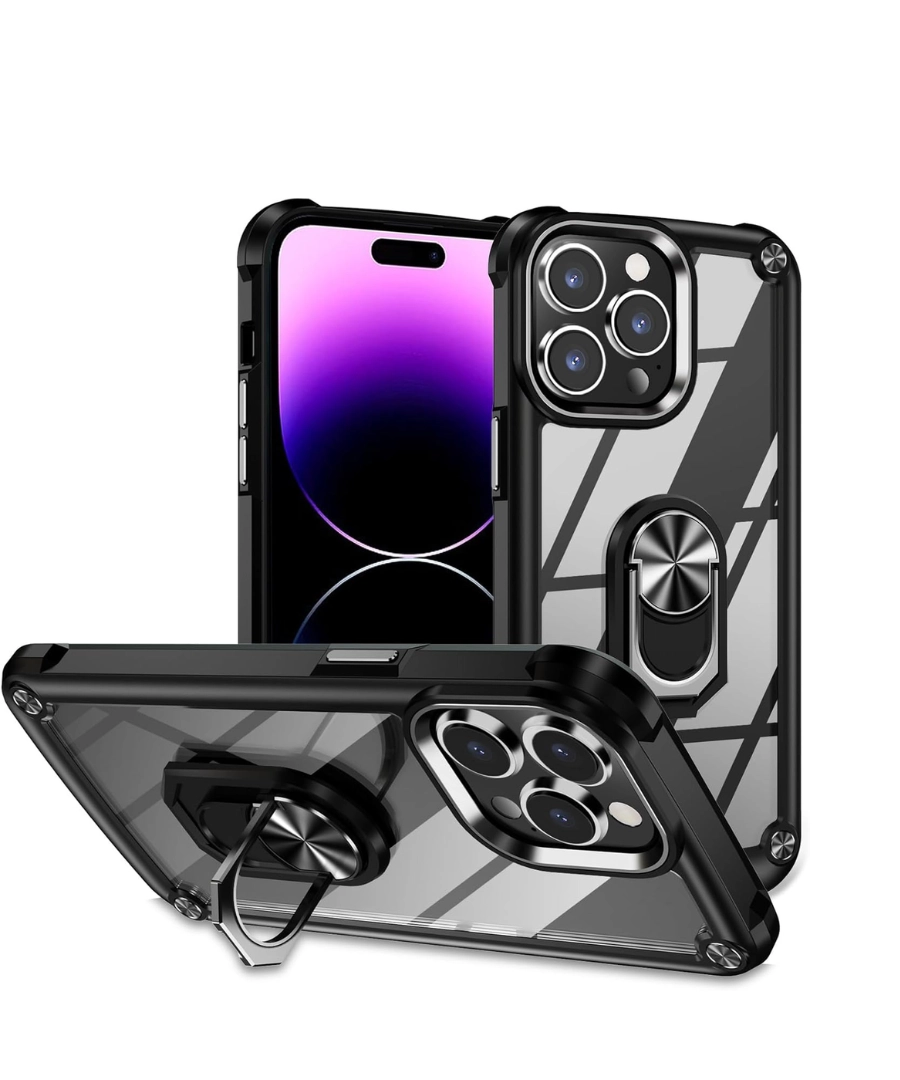 Transparent Back Phone Case with Ring Stand - Image 3