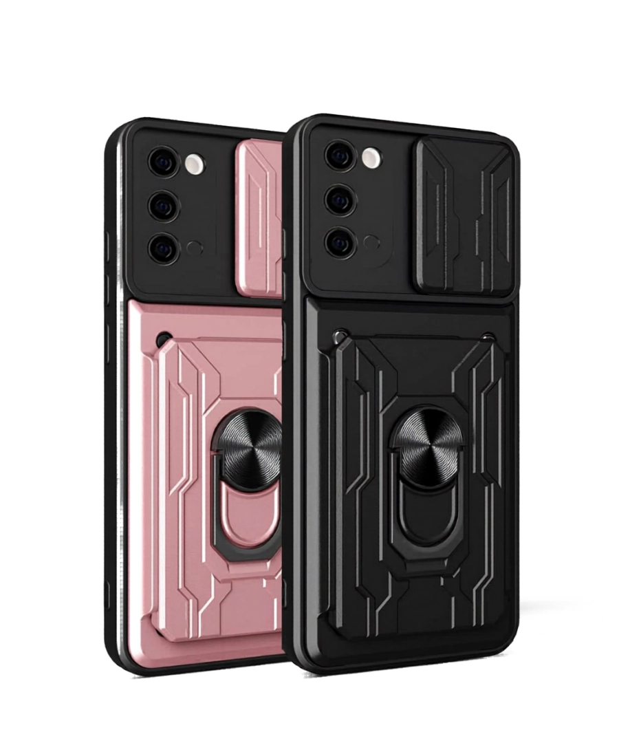 Warrior Case with Card Holder, Kickstand Ring