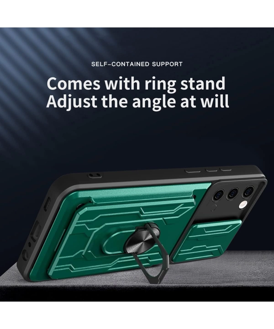 Warrior Case with Card Holder, Kickstand Ring - Image 3