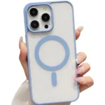 Ultra Thin Transparent Slim Case - MagSafe Compatible - Light Blue
