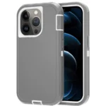 Defender Case with Wireless Charging - Drop Protection - Gray+White