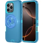 Defender Case with Wireless Charging - Drop Protection - Teal
