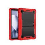 Shockproof Tablet Case with Kickstand Cover - Red/Black