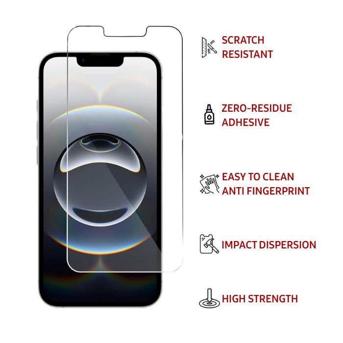 Tempered Glass CLEAR - iPhone (Screen Protector) - Image 3