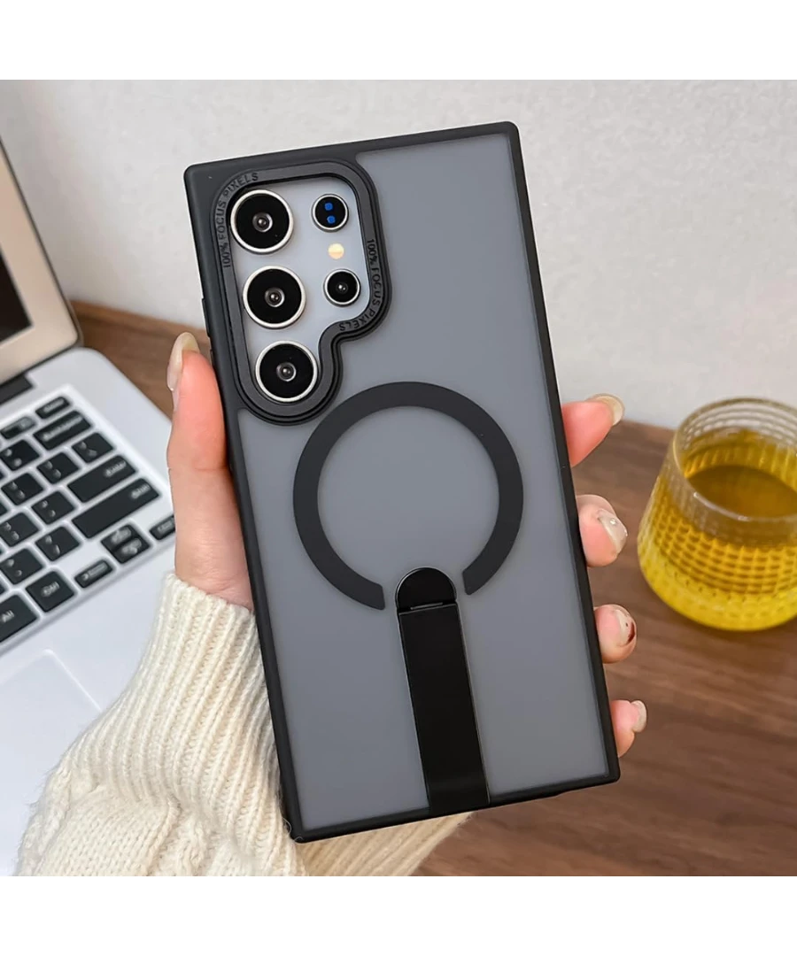 Frosted Magnetic Case with Foldable Stand TPU - Image 7