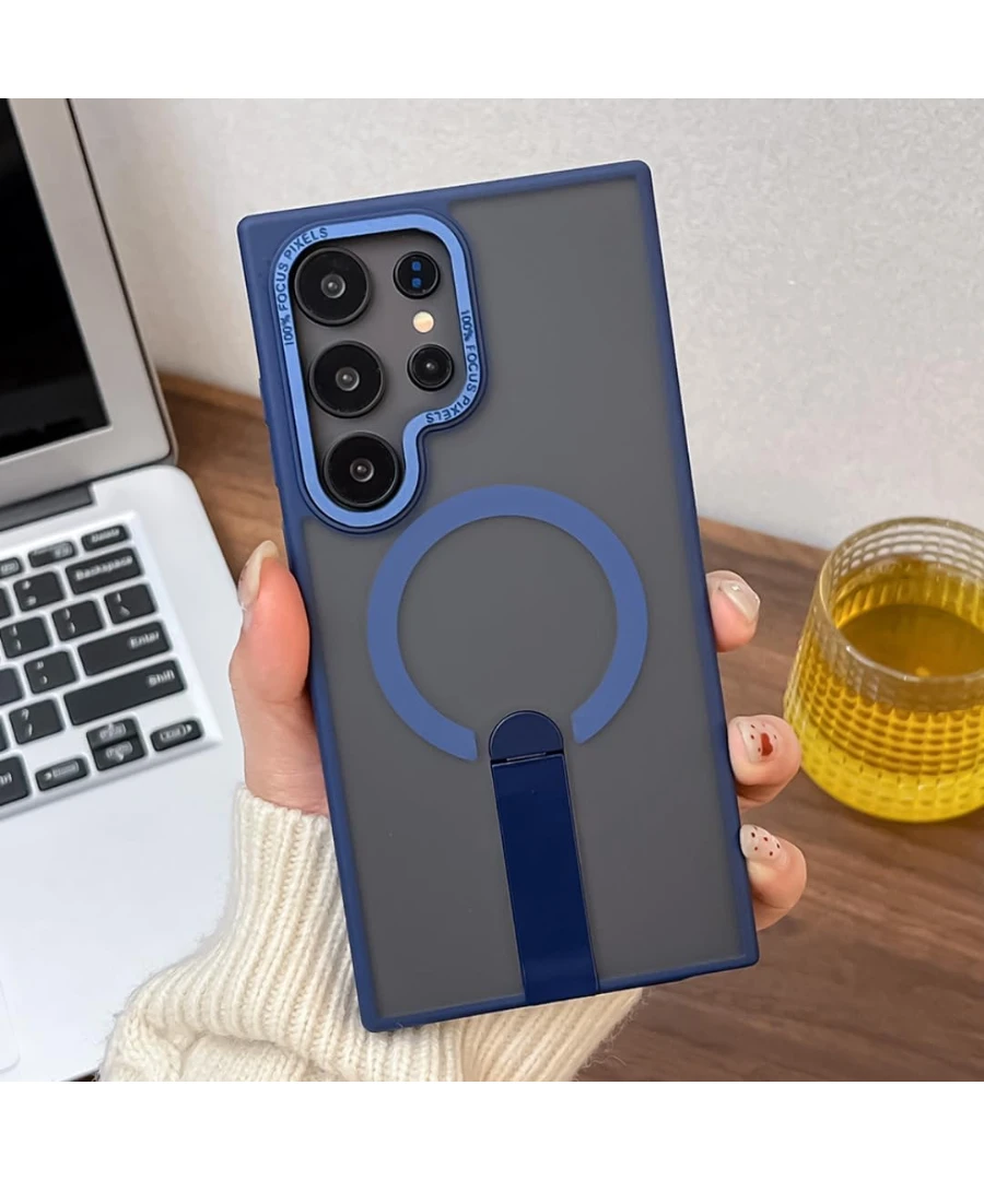 Frosted Magnetic Case with Foldable Stand TPU - Image 6