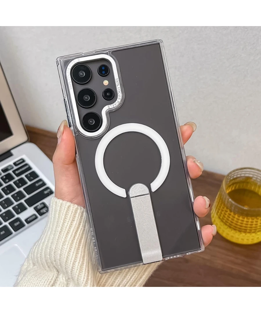 Frosted Magnetic Case with Foldable Stand TPU - Image 5