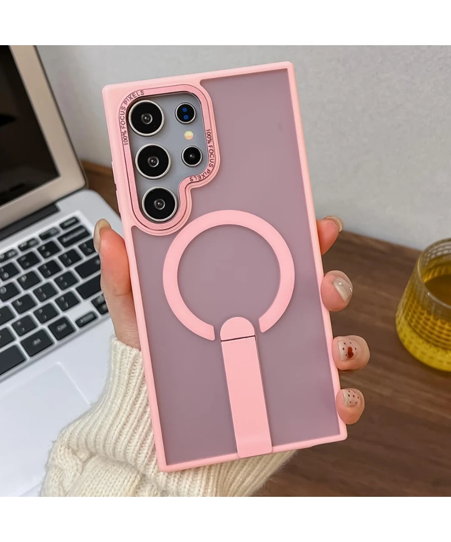 Frosted Magnetic Case with Foldable Stand TPU - Image 4