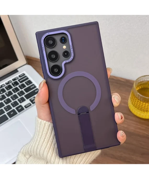 Frosted Magnetic Case with Foldable Stand TPU