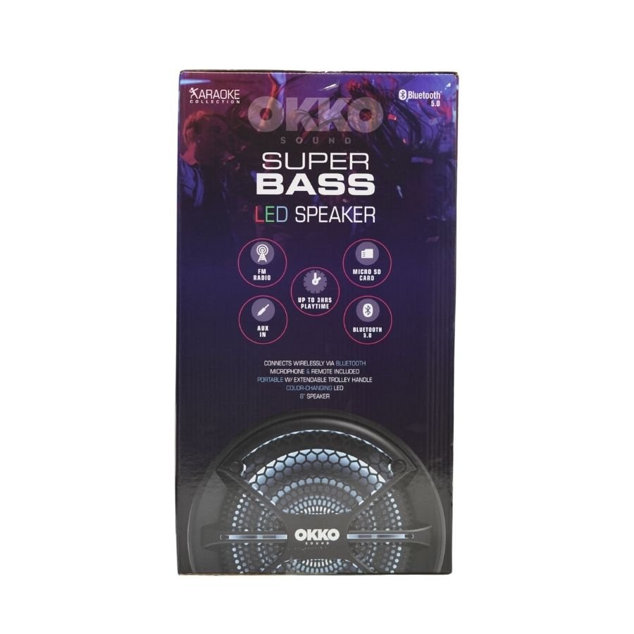 OKKO Super Bass Karaoke Super Bass Speaker with Microphone - Image 2