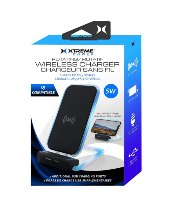 Xtreme Rotating 5W QI Wireless Charger