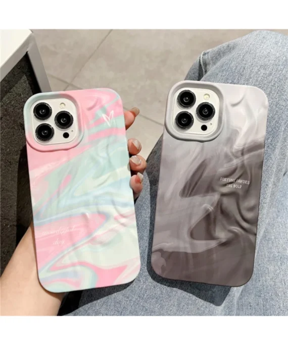 Pleated Water Ripple Wave Pattern Phone Case